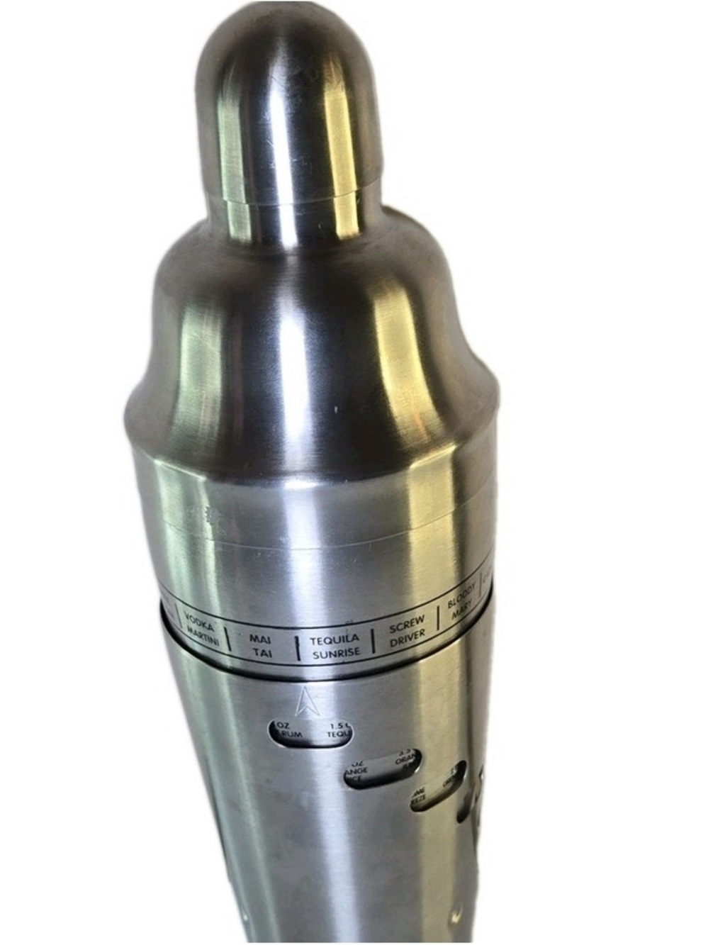 Stainless Steel Cocktail Shaker with Recipe Guide